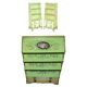 Pair of Waterfall Regency Sheraton antique bookshelves hand-painted.