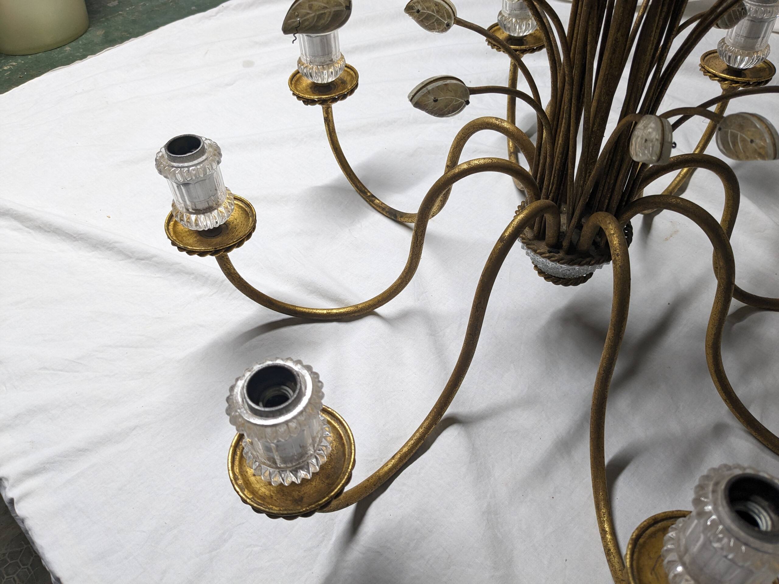 Vintage Italian Crystal Chandelier by Banci Firenze