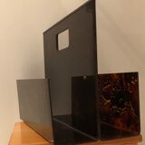 Vintage magazine holder in plexiglas