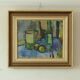 Nature morte originale sur toile du milieu du siècle – Wilgot Olsson
