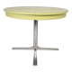 Vintage round dining table with a diameter of 100 cm, extendable to 135 cm, from the 1970s.