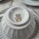 Set of 6 porcelain cups and saucers F. Chauvigny