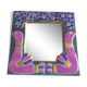 Enamelled ceramic mirror by François Lembo
