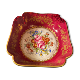 Plât Pillivuyt Fuchia and porcelain gold
