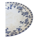Antique patinated pedestal dish - Rare Dresden porcelain