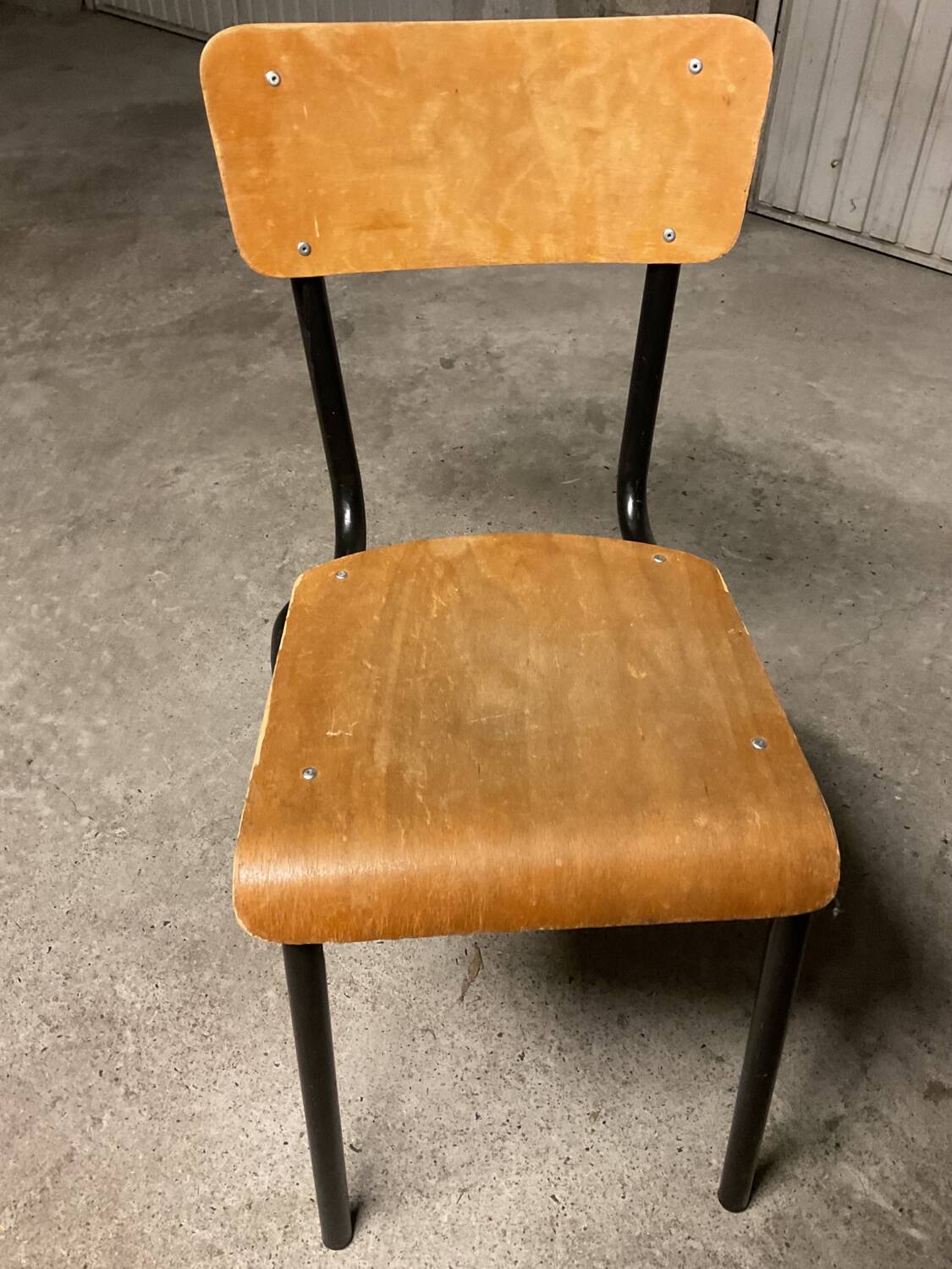 Adult chair 🪑 wood and steel 50s