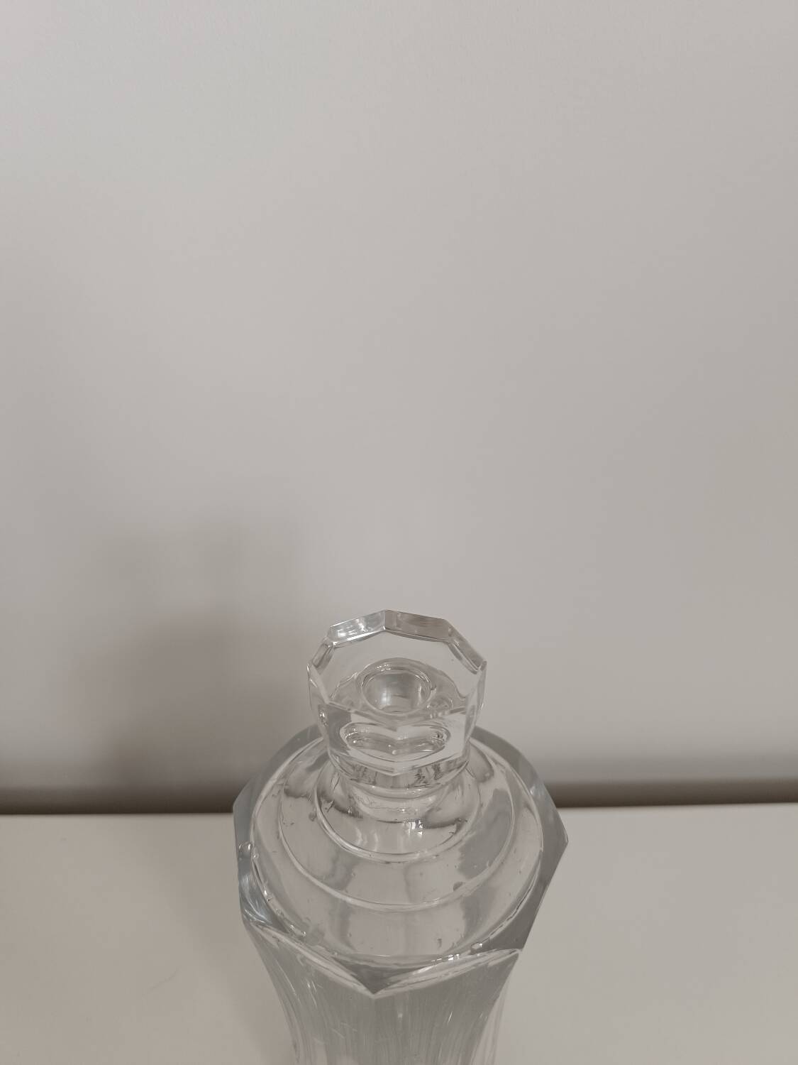 Crystal bottle / carafe signed Saint Louis vintage