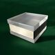 Lucite & chromed vanity box Gabriella Crespi style, Italy, 1970s