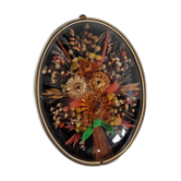 Curved glass flower frame