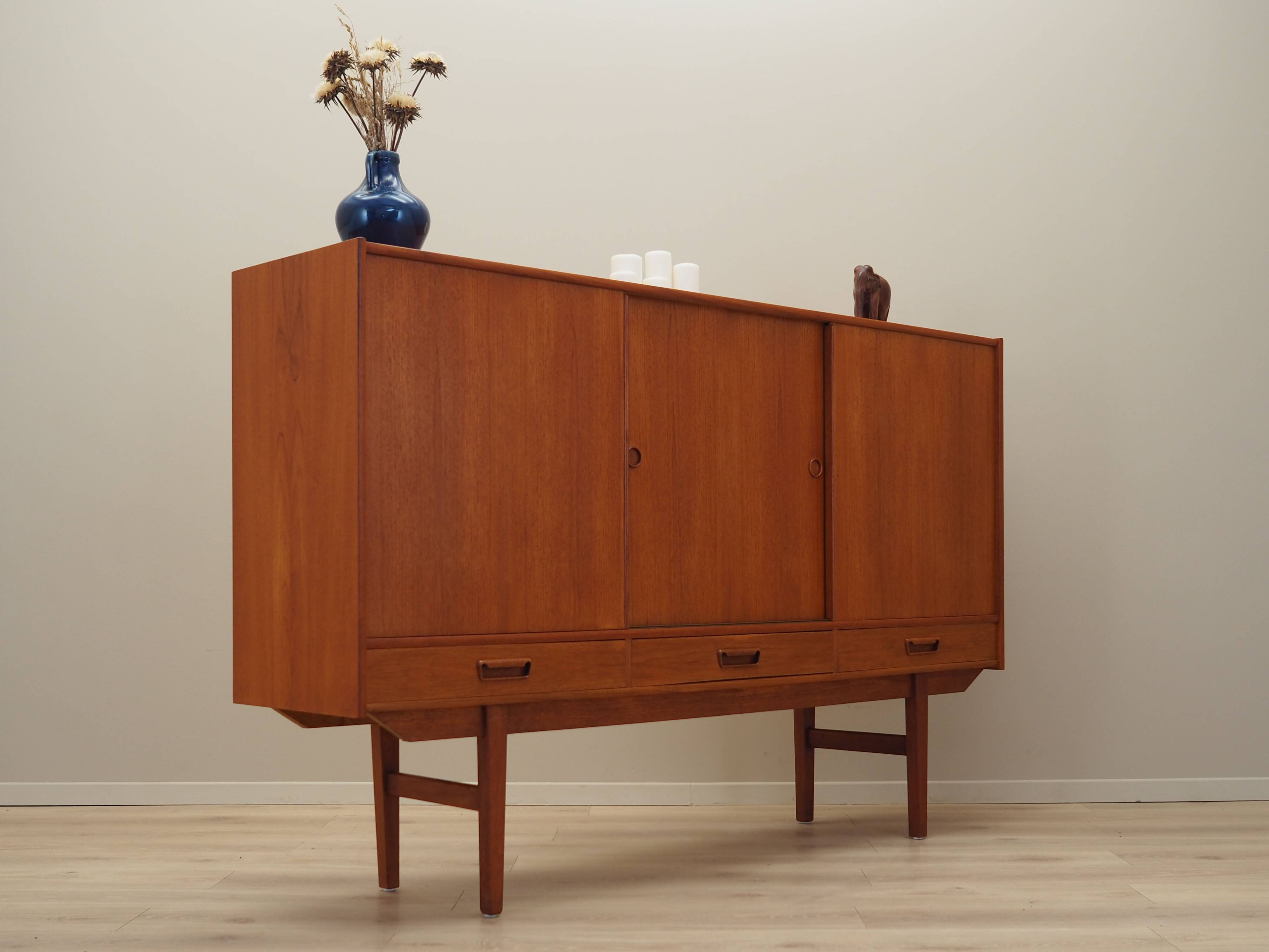 Teak highboard, Danish design, 1960s, production: Denmark