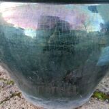 Exterior interior glazed terracotta pot cover
