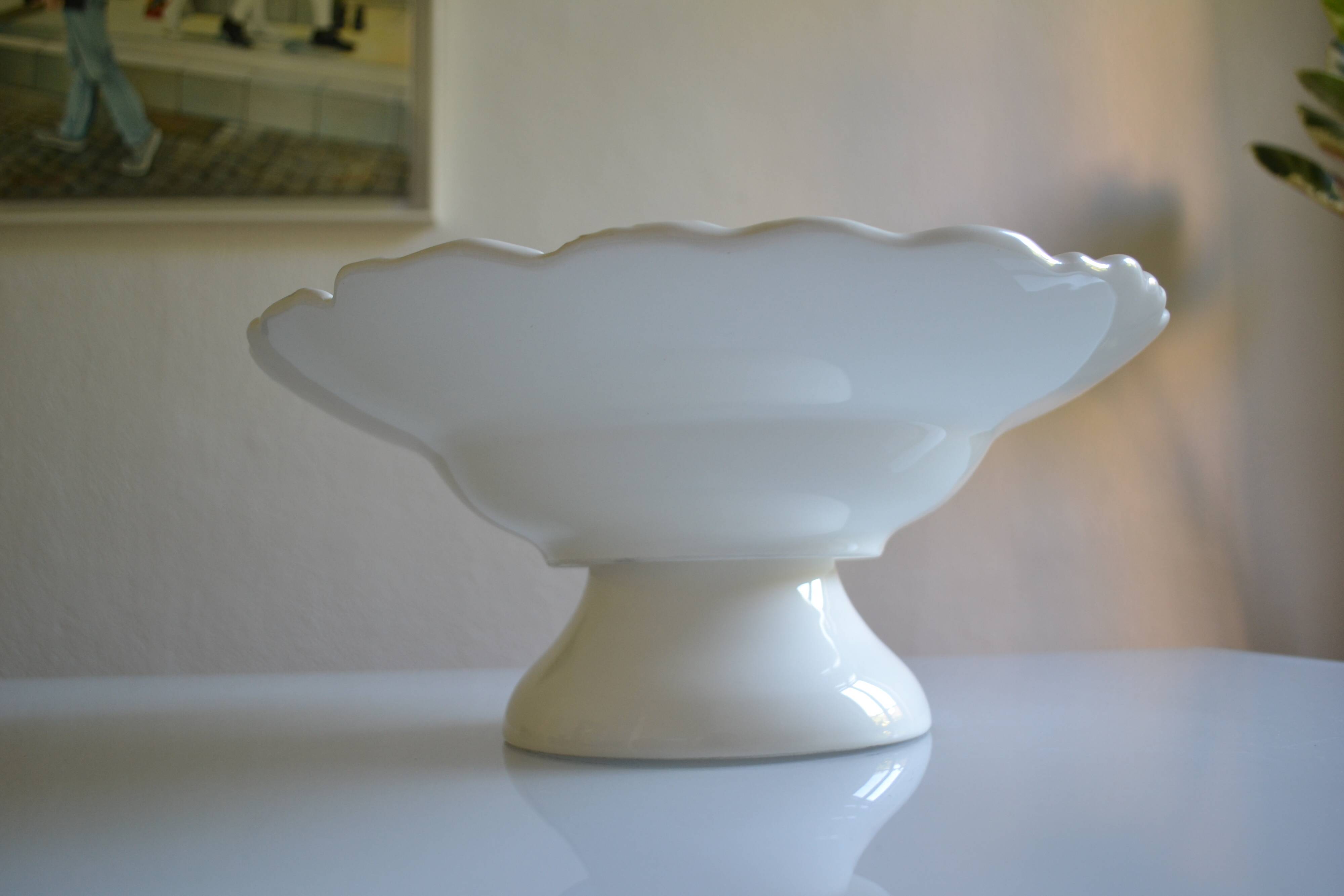 Geneviève Lethu "Mado" large earthenware slip bowl D: 38 cm
