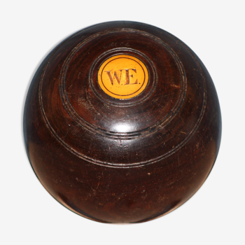 Boulingrin ball in Gaïac wood of 1,3kg