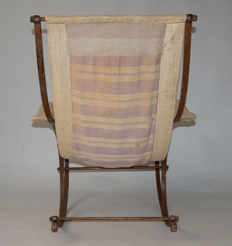 1851s antique rocking chair, peter cooper, r.w.winfield co. england birmingham