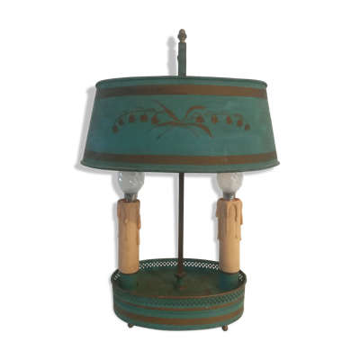 Lampe bouillotte en métal peint