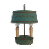 Painted metal hot water bottle lamp