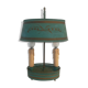 Painted metal hot water bottle lamp