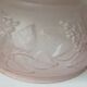 Globe en verre opaque rose luminaire art nouveau
