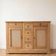 Low sideboard, antique, in light oak.