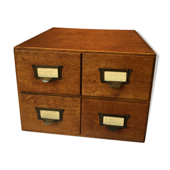 Meuble de rangement vintage en bois avec  tiroirs