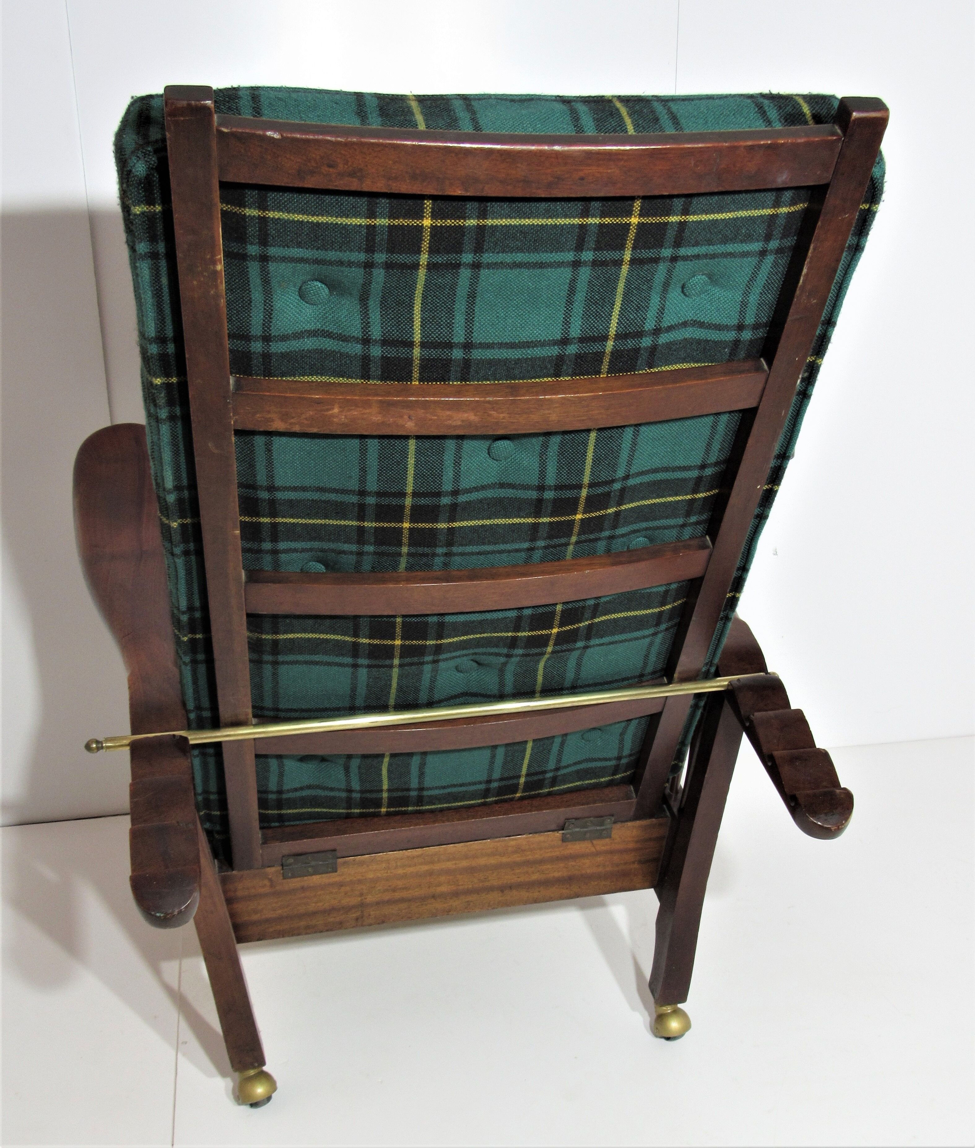 English Green Morris Chair - Arts and Crafts
