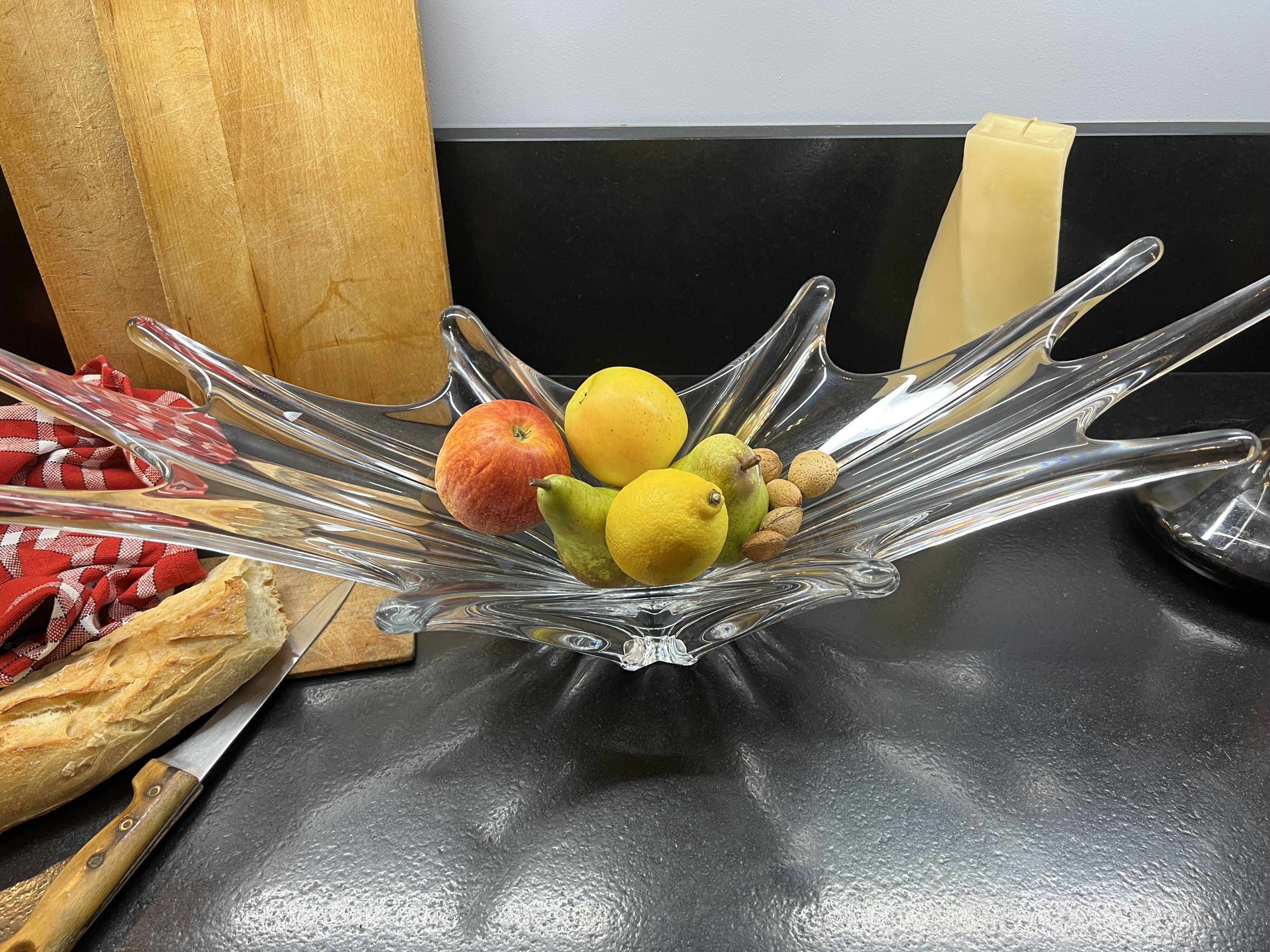 Large vintage cut crystal Baccarat 50s