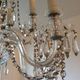 Old bohemian crystal chandelier for Deknudt
