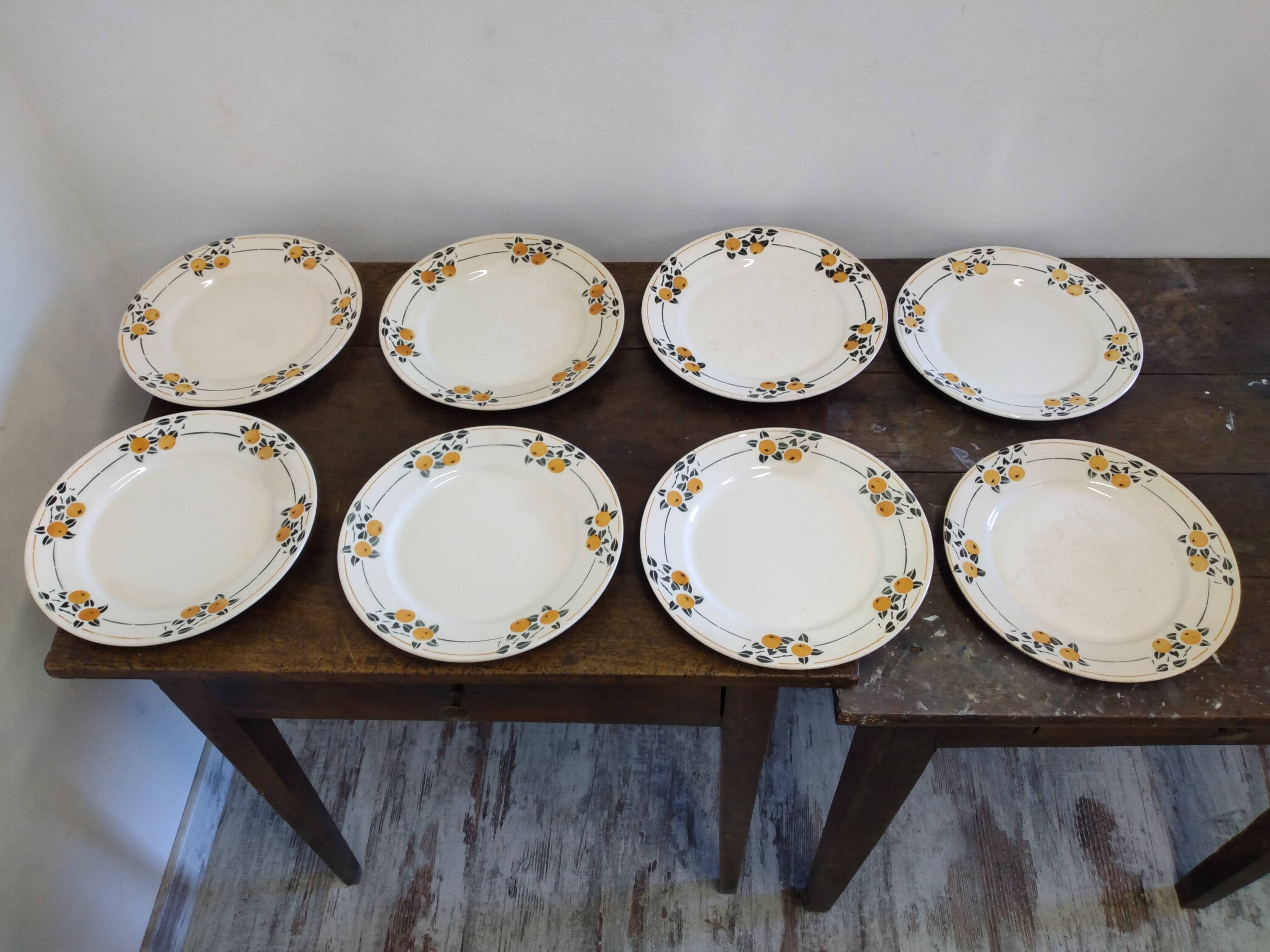 8 flat plates Badonviller Madeleine