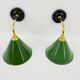 Enamelled sheet metal wall lights