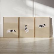 Set of 3 figure giclee prints