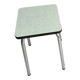 Tabouret Formica vert vintage