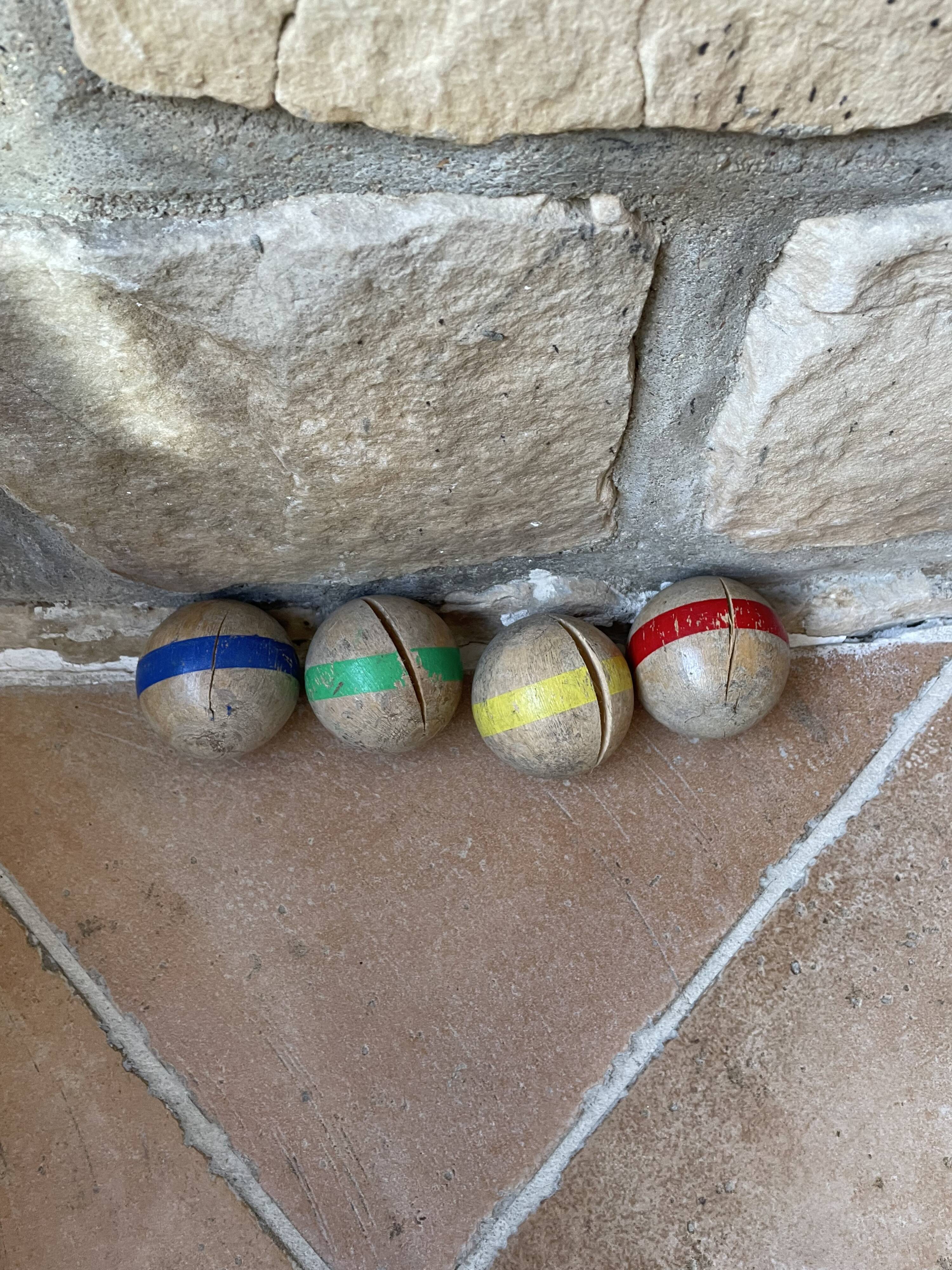 Complete and vintage croquet game