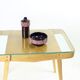 Table basse du milieu du siècle en chêne et verre, Tchécoslovaquie Années 1960