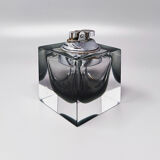 1960s grey table lighter in Murano Sommerso glass by Flavio Poli for Seguso