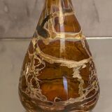 Soliflore vase in tinted glass with marbled decoration Murano Venice