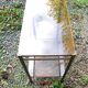 Vintage smoked glass console table from the 1970s