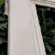 Glass communication door h221.5x90cm old 4 panes without interior glazing