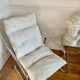 Fauteuil tubulaire en métal chromé, années 70