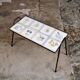 Wrought iron and ceramic side table by Roger Capron, France, 1950s