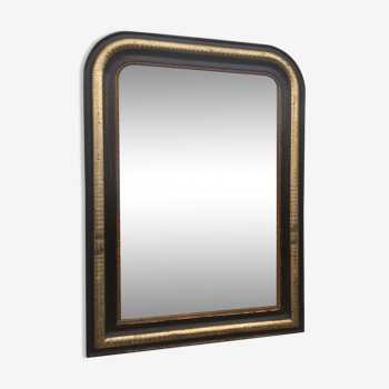 Mirror Louis Philippe black and gold, 105x76.5cm