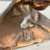 Duck with a bow tie, original sculpture by Yves LOHÉ