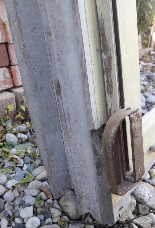 Wooden canopy 3 windows with bellows and abbatant