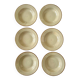 Set of 6 vintage soup plates speckled stoneware Tulowice Poland