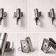 Pair of vintage RAAK DLG wall lights - chrome design - 70s/80s