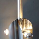 1970 chrome boat propeller pendant light with 3 lights.
