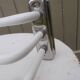 Art Deco wall-mounted towel rack