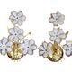 Duo of 80s/90s flower wall lights