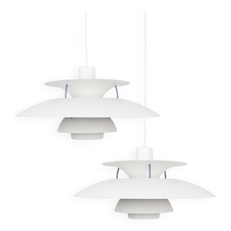 Pair of Danish vintage pendant lamps by Poul Henningsen, Louis Poulsen, 1958