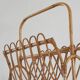 Bamboo magazine rack in mid-century 1960 style