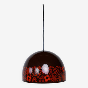 Enamel hanging lamp by Kaj Franck for Fog & Morup 1970s